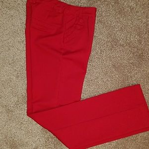 Dress pants red